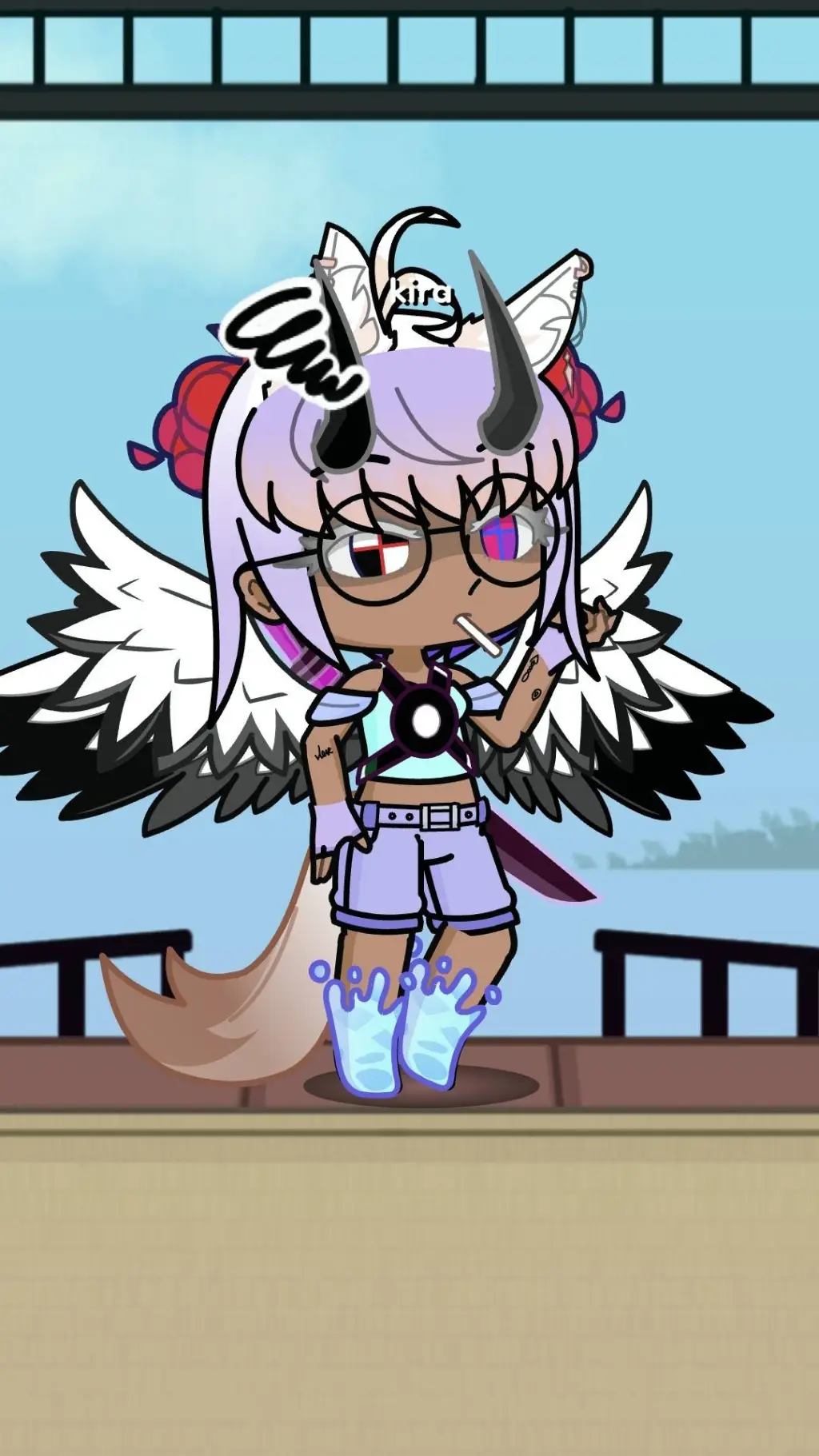 ai character: KIRA background