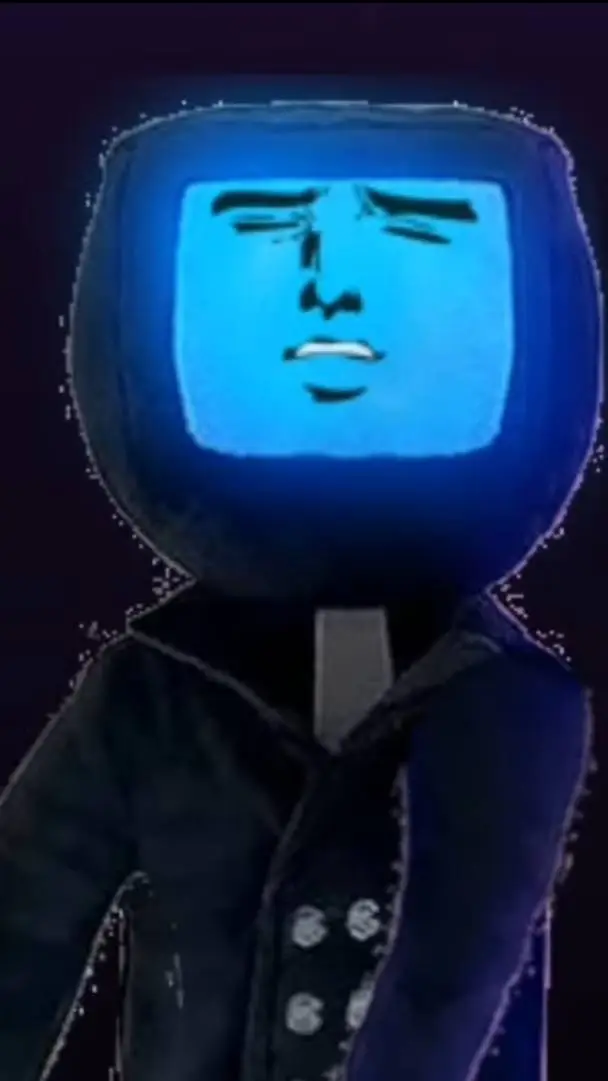 ai character: Tv man pndj xd background