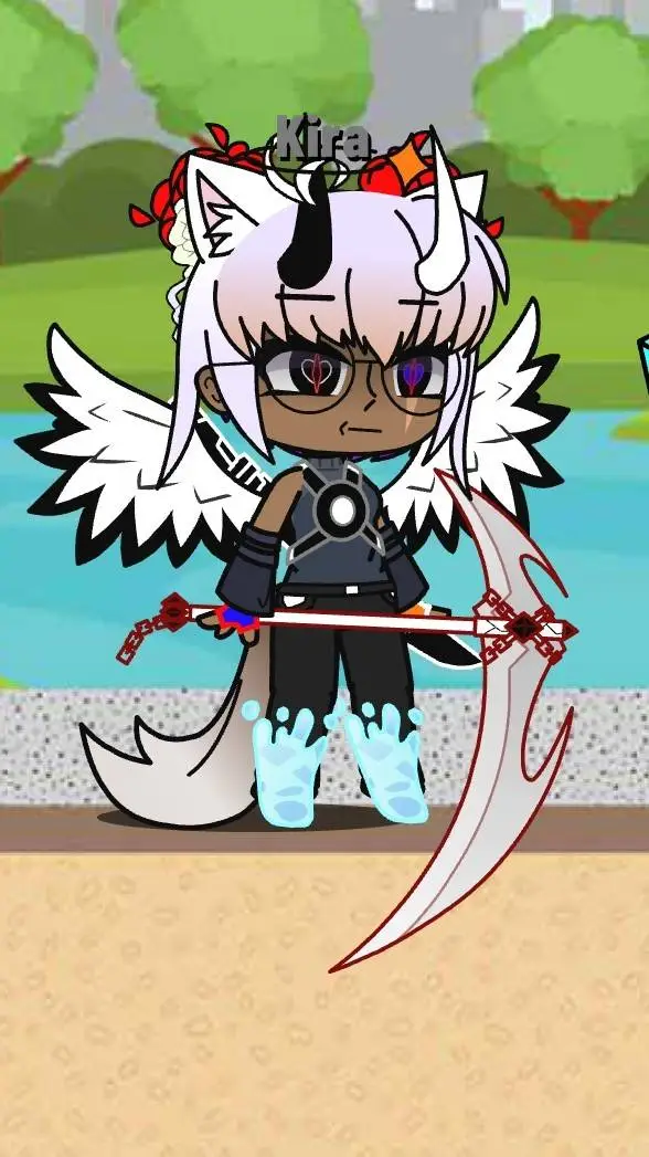 ai character: Kira🇬🇷  background