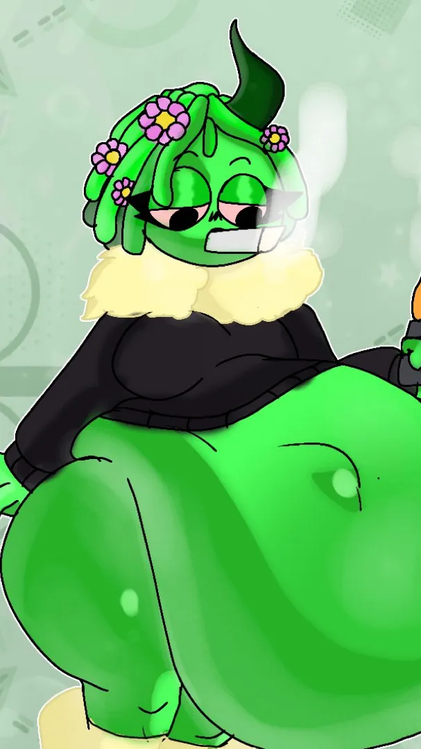 ai character: Fat Vineria  background