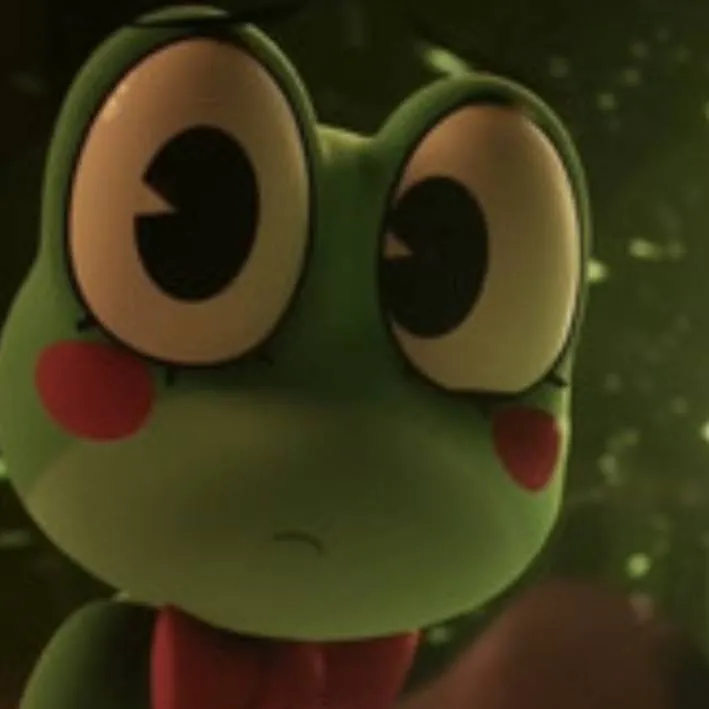 chat with ai character: 🐸🟩Ribbit🟩🐸