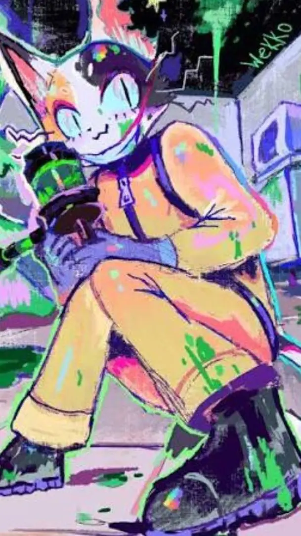 ai character: Sam!  background