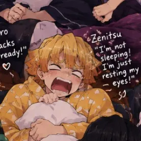 chat with ai character: kny sleepover!!