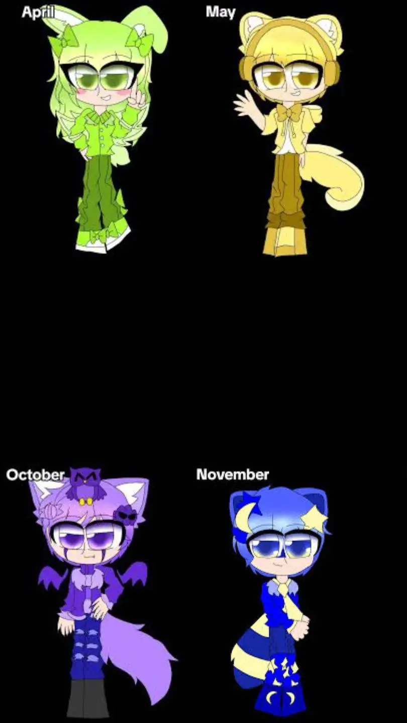 ai character: Monthhumans (OC!) background