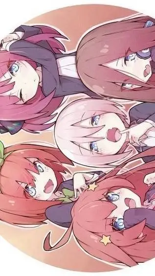 ai character: Las quintillizas  background
