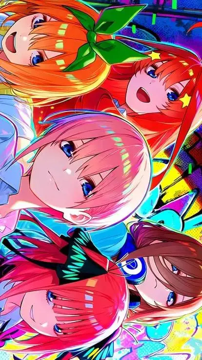 ai character: Las quintillizas  background