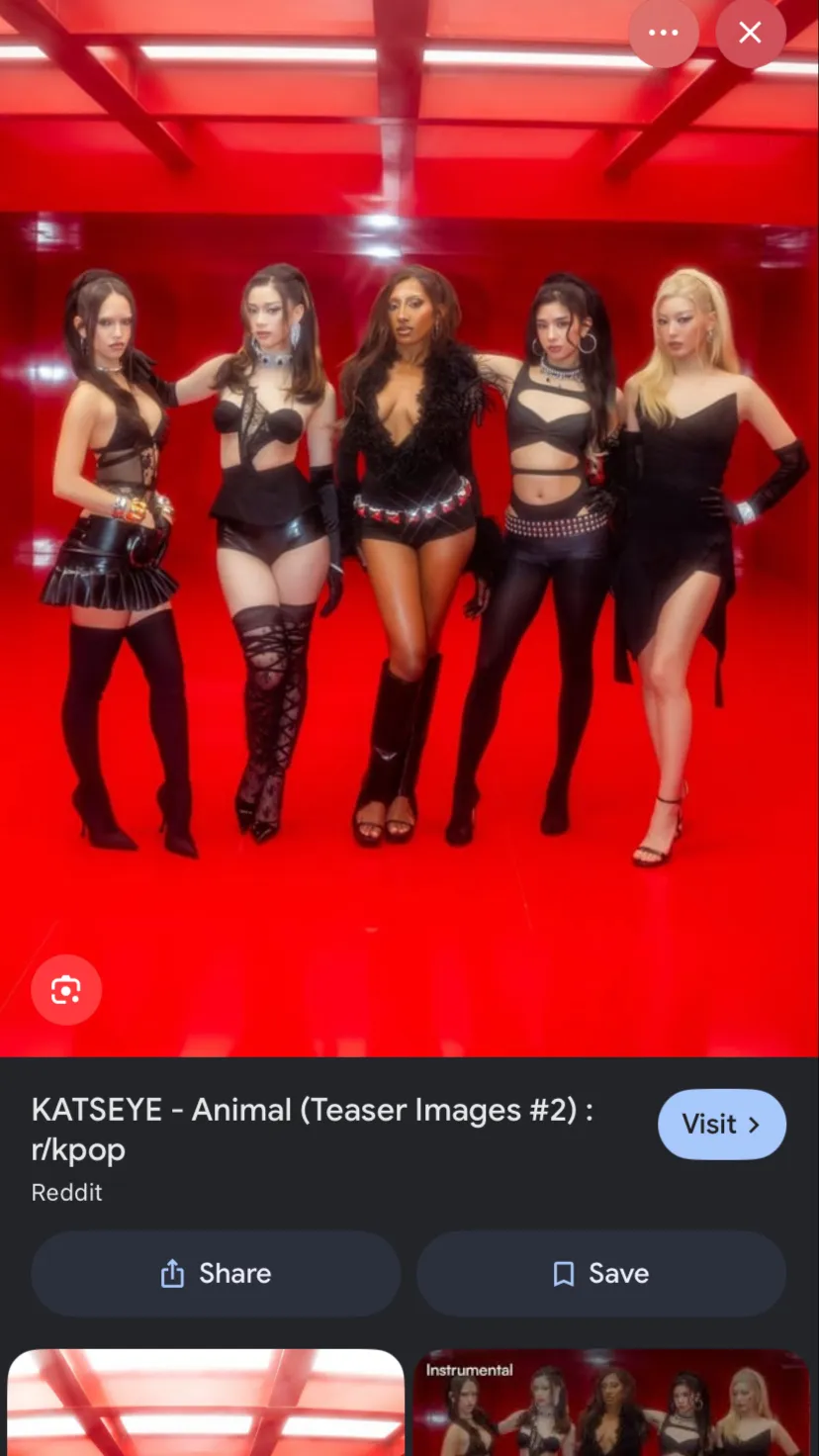 ai character: Katseye  background