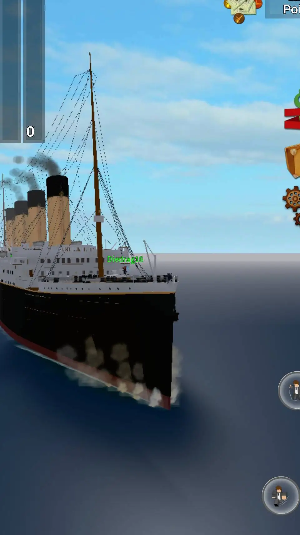 ai character: TITANIC background