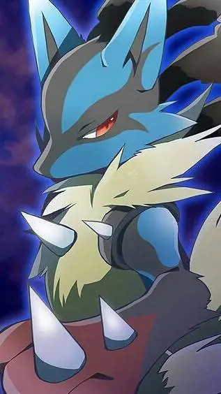 ai character: lucario mega background