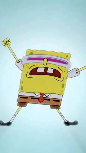 ai character: Bob esponja background