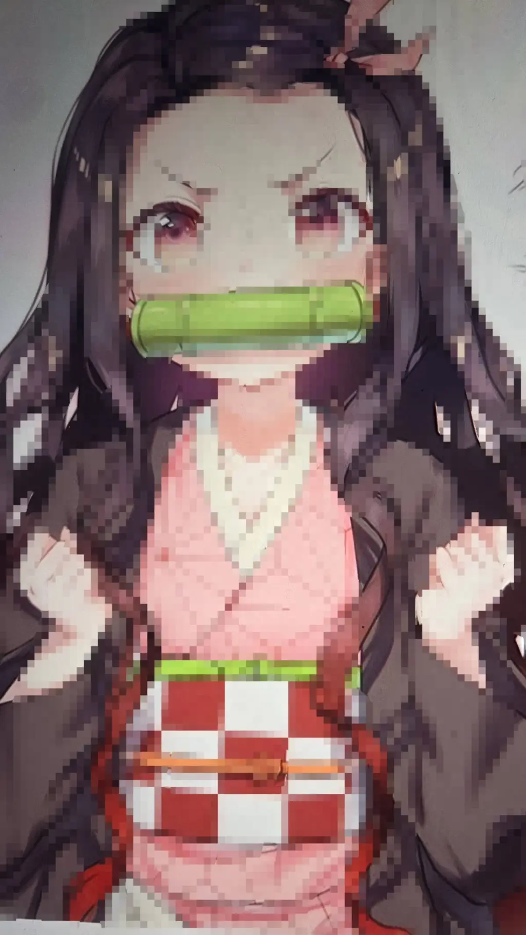 ai character: mad nezuko  background