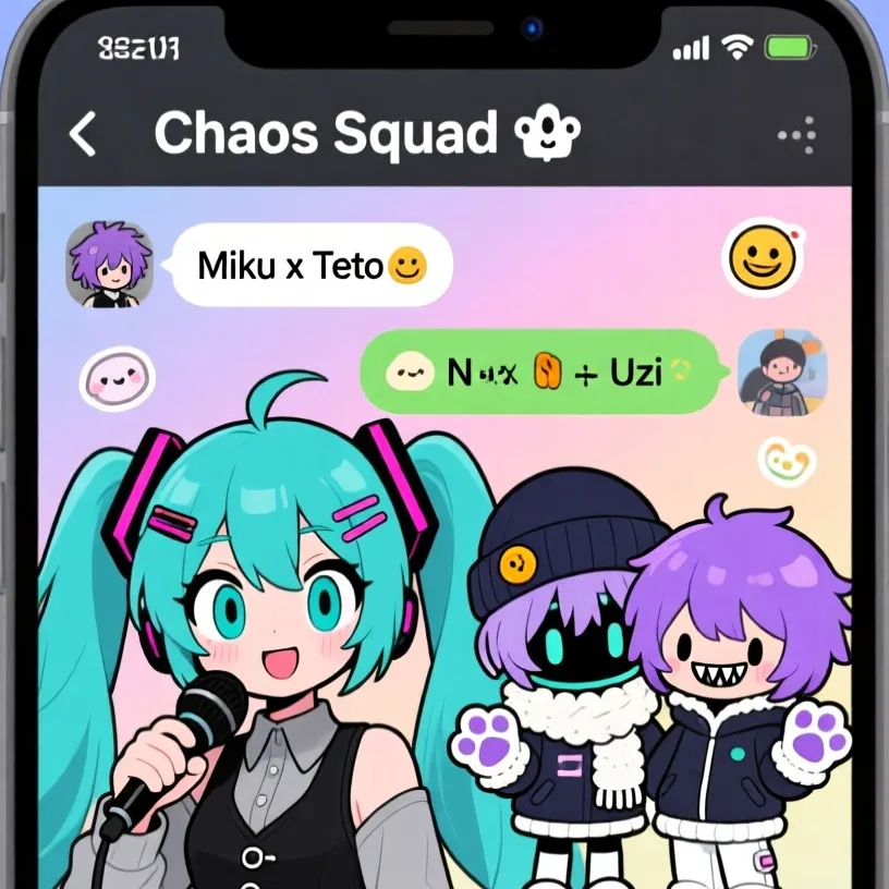chat with ai character: group chat 