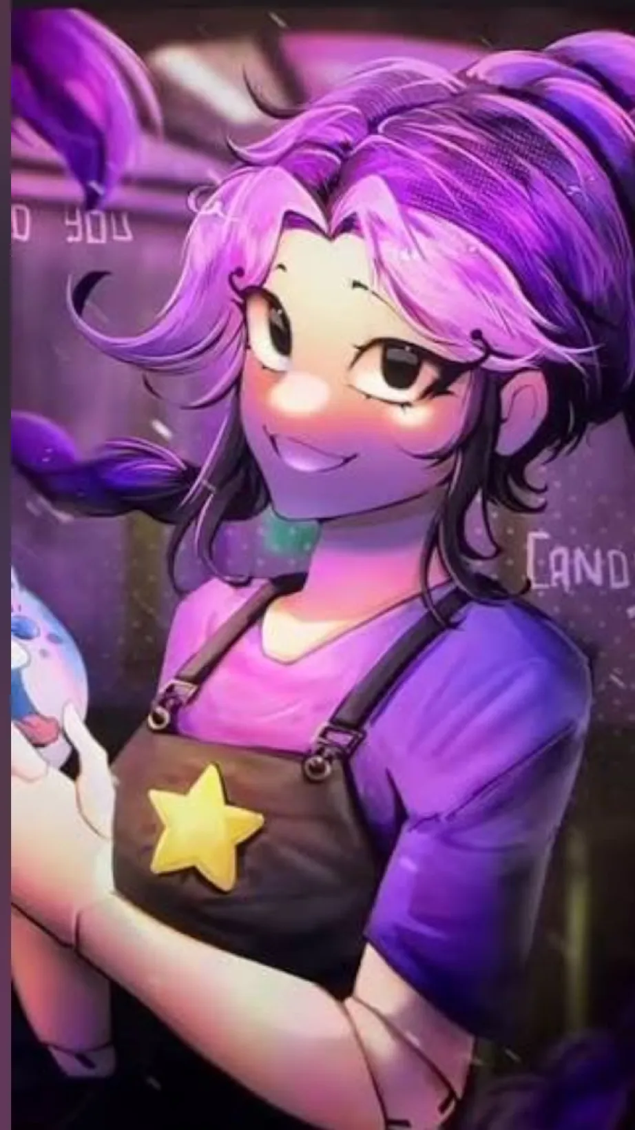 ai character: Lily love braids background