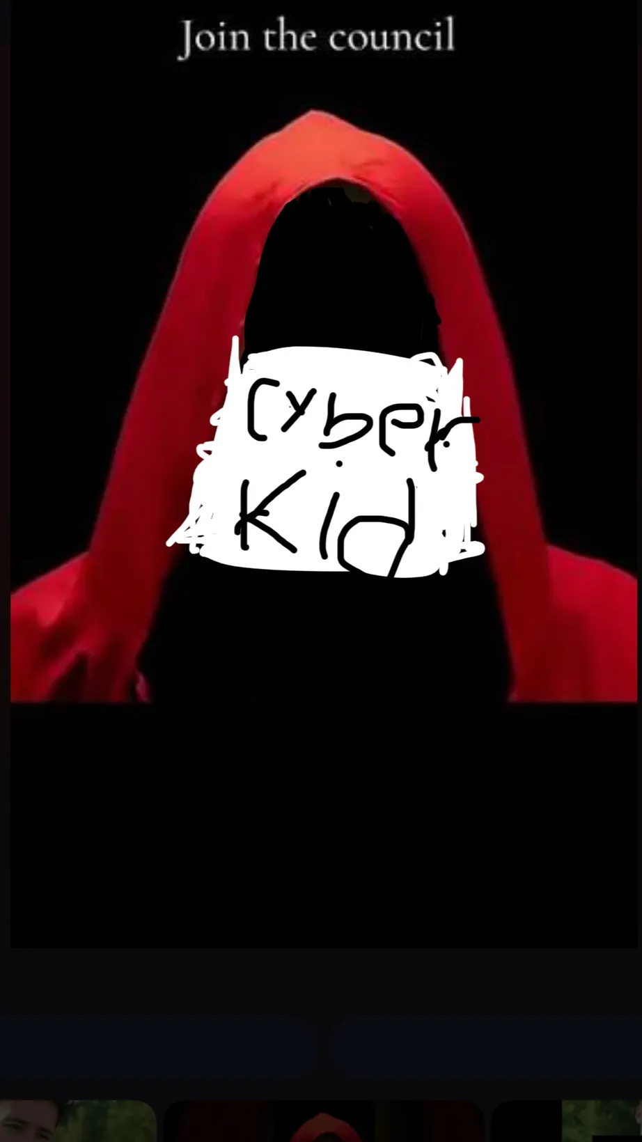 ai character: Cyber kid  background