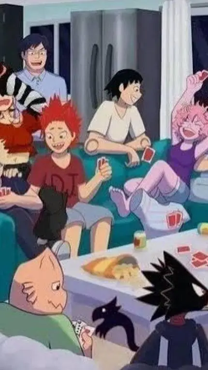 ai character: MHA sleepover background