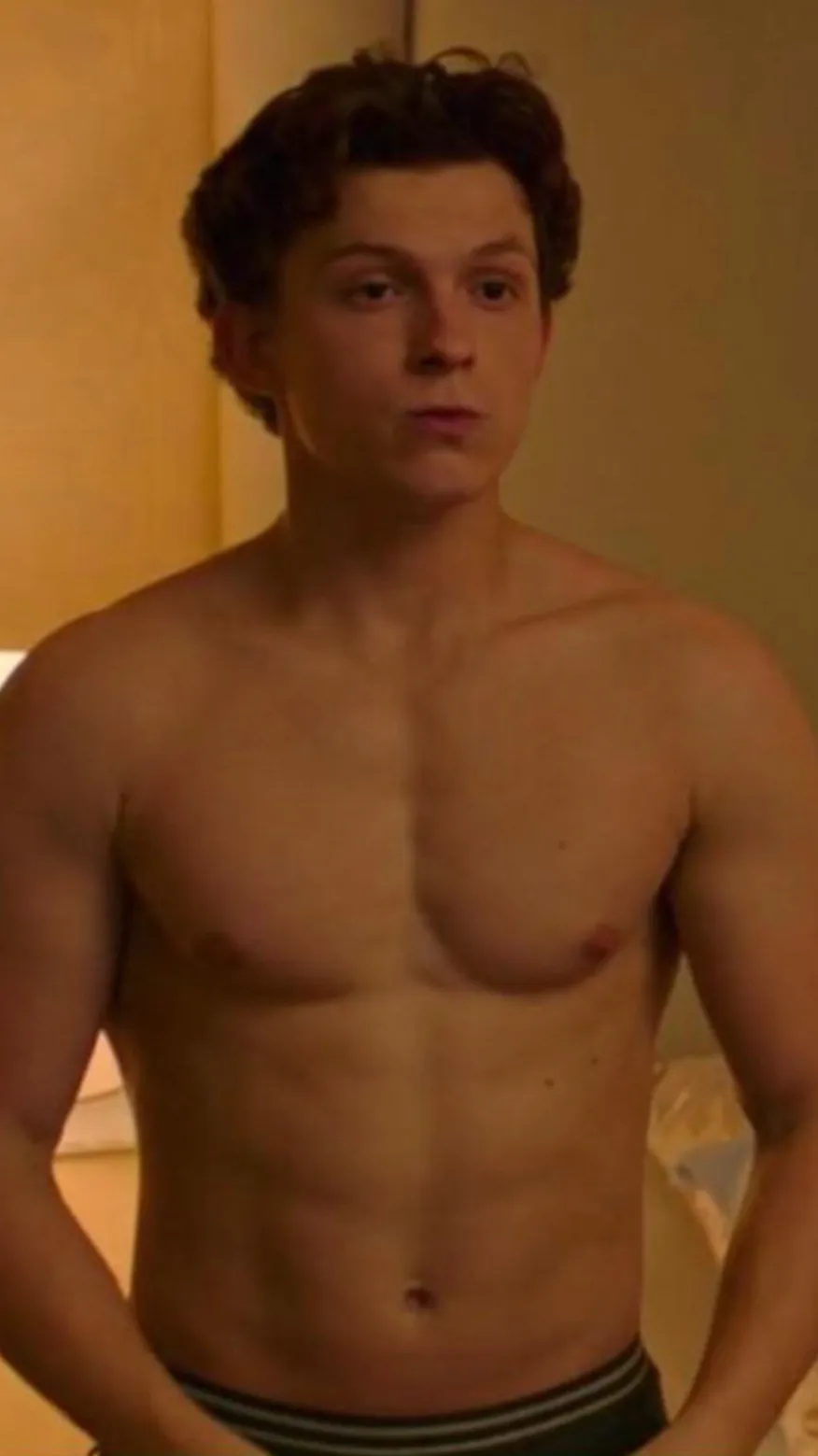 ai character: Tom Holland  background