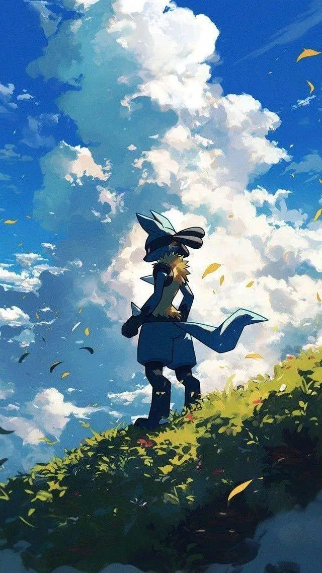 ai character: Lucario  background