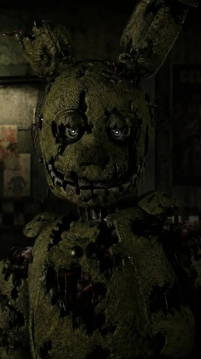 ai character: spring trap background