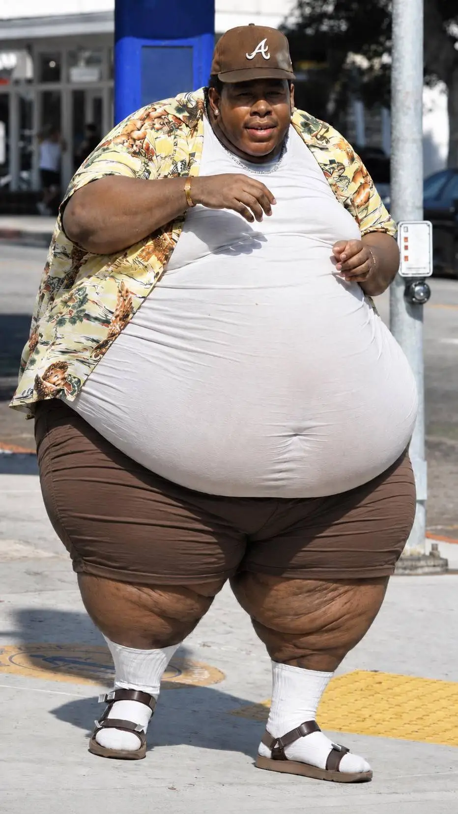 ai character: fat you  background