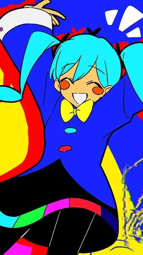 ai character: Static Miku background