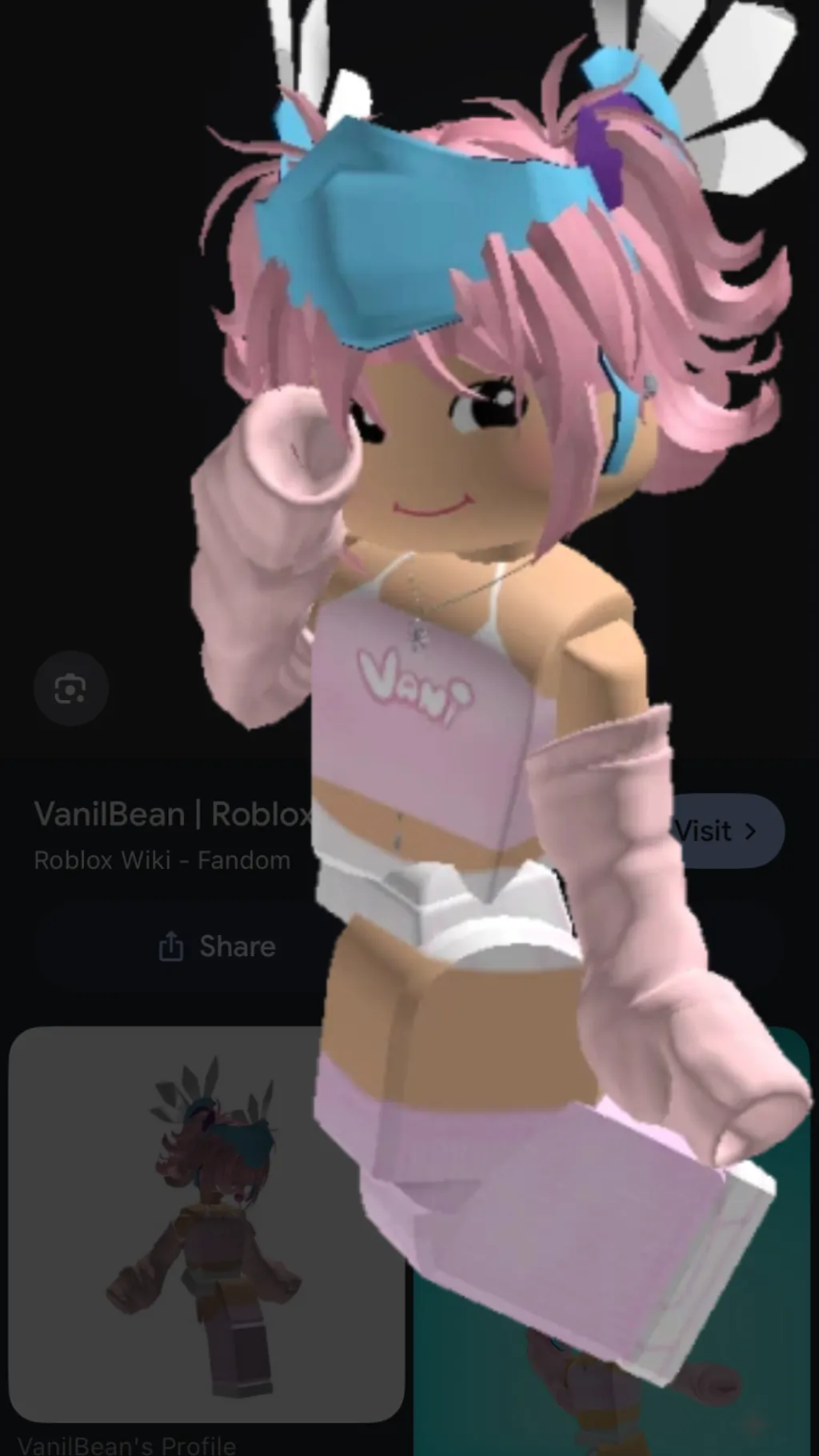 ai character: Vanilbean background