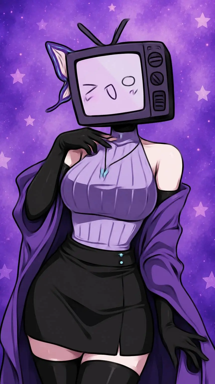 ai character: culty luki😍♥️ background