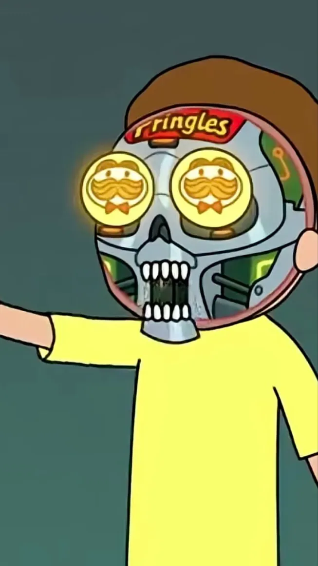 ai character: Pringles commercil background