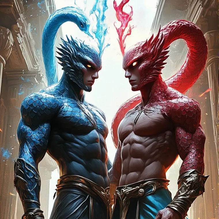 chat with ai character: Red / blue 