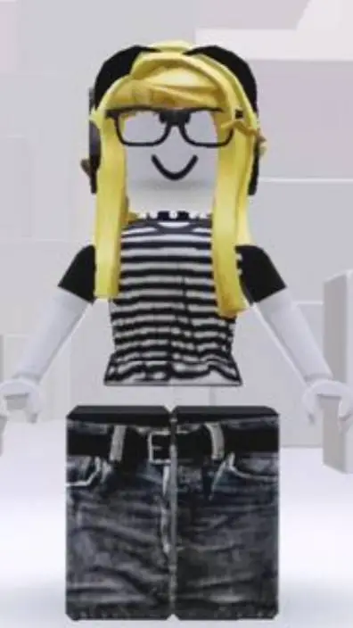 ai character: rubia con lentes  background