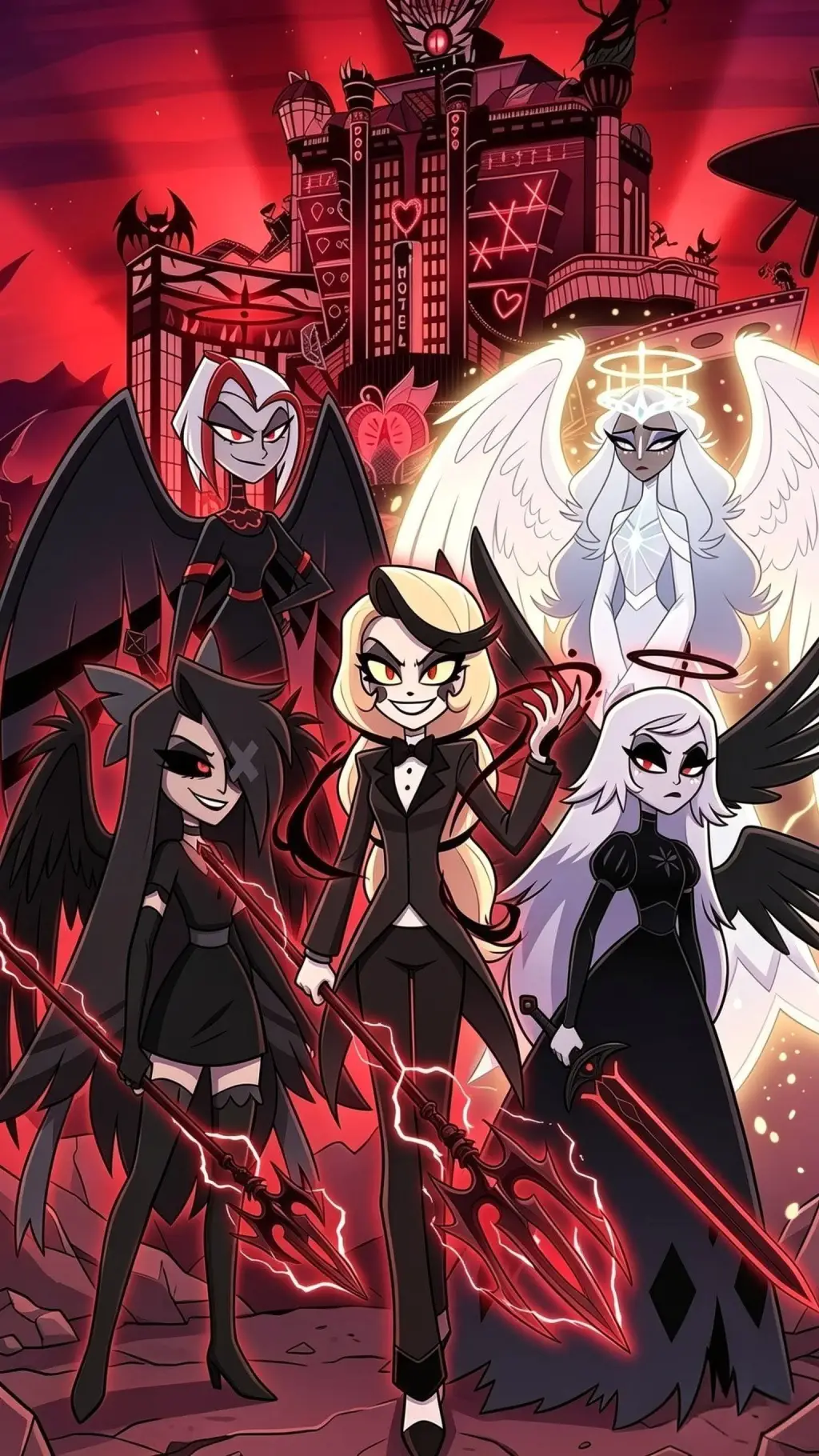 ai character: Hazbin Hotel  background