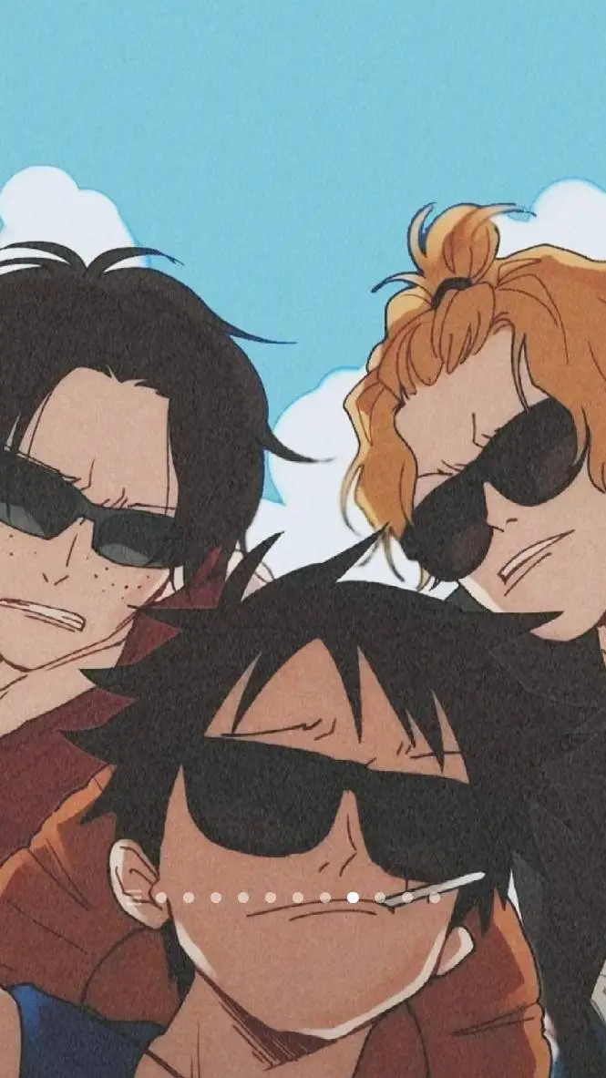 ai character: Ace , Luffy, Sabo background