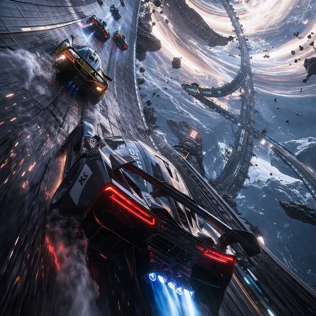 chat with ai character: Cosmic Racer