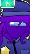 ai character: morado x rojo ❤️💜 background