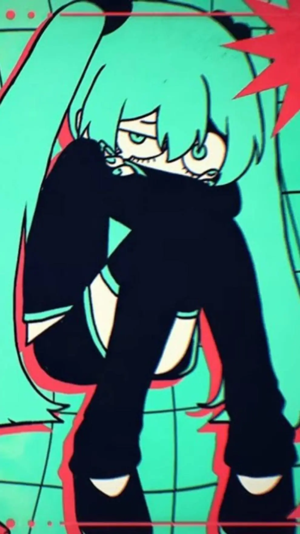 ai character: Miku (No Control) background