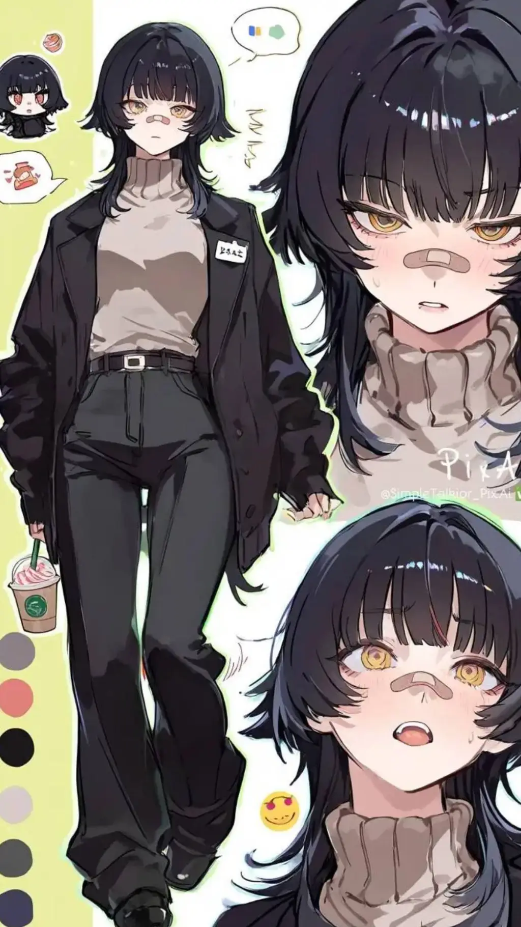 ai character: Himo tagi background
