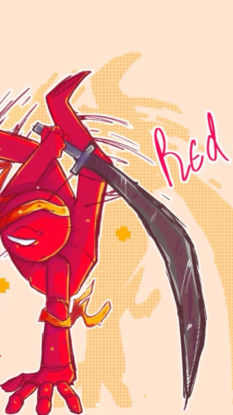 ai character: Red-Alan becker background