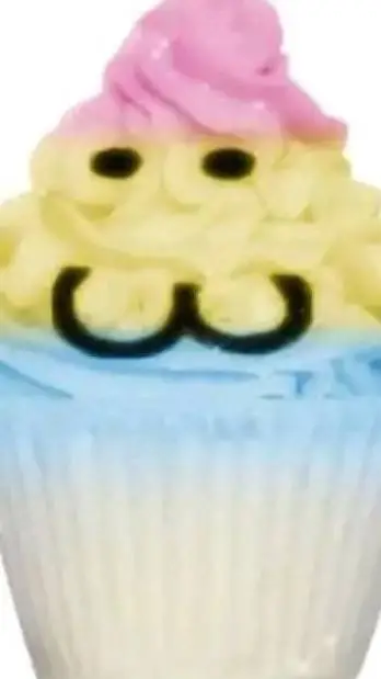 ai character: cupcake background