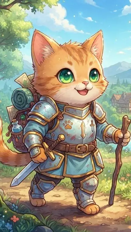 ai character: kit o aventureiro background