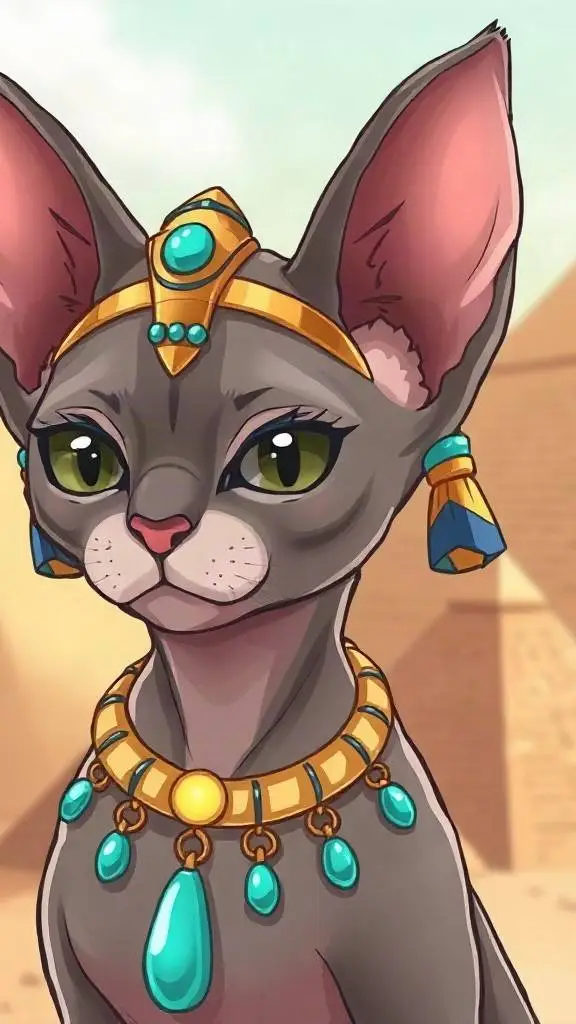 ai character: rainha gatita background
