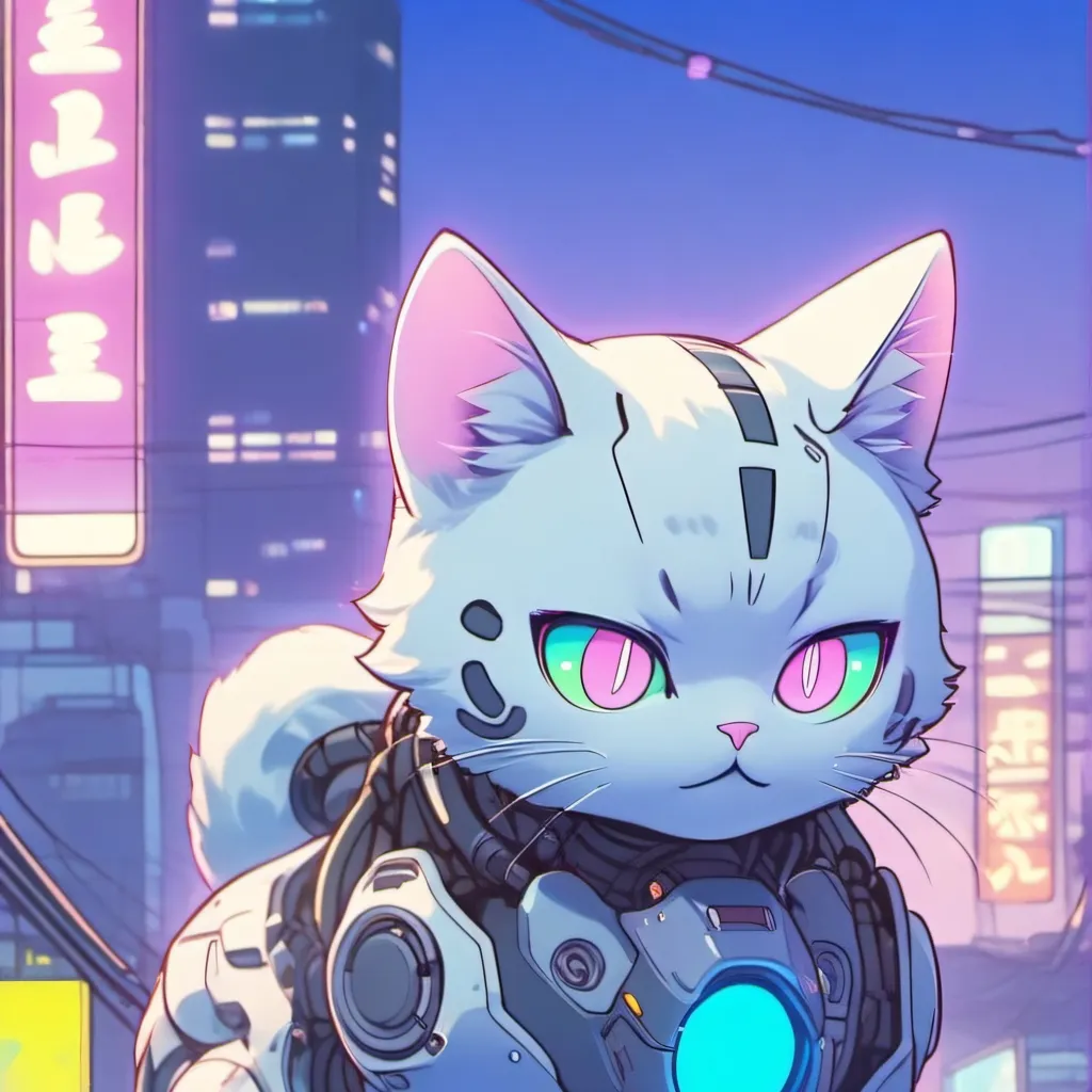 chat with ai character: robô gatito 