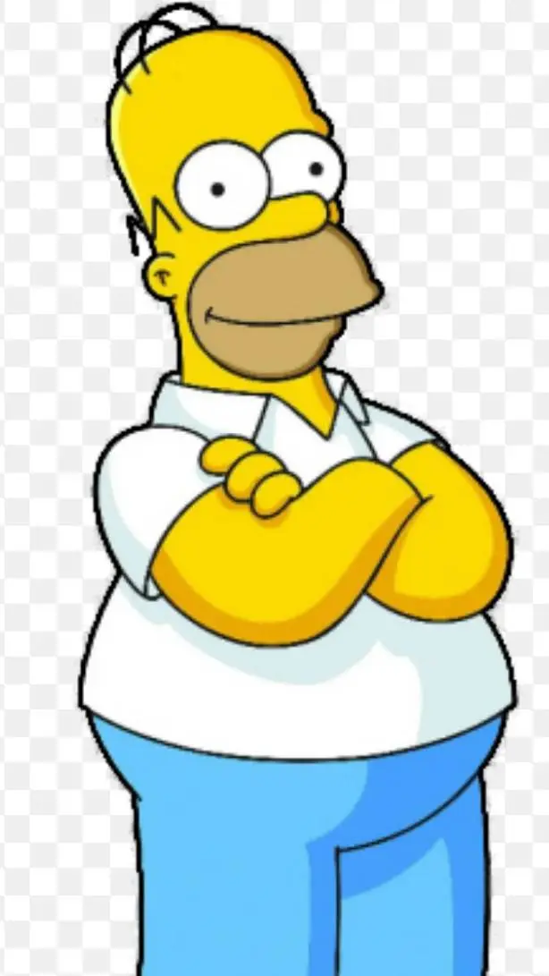 ai character: homer 🍩 background