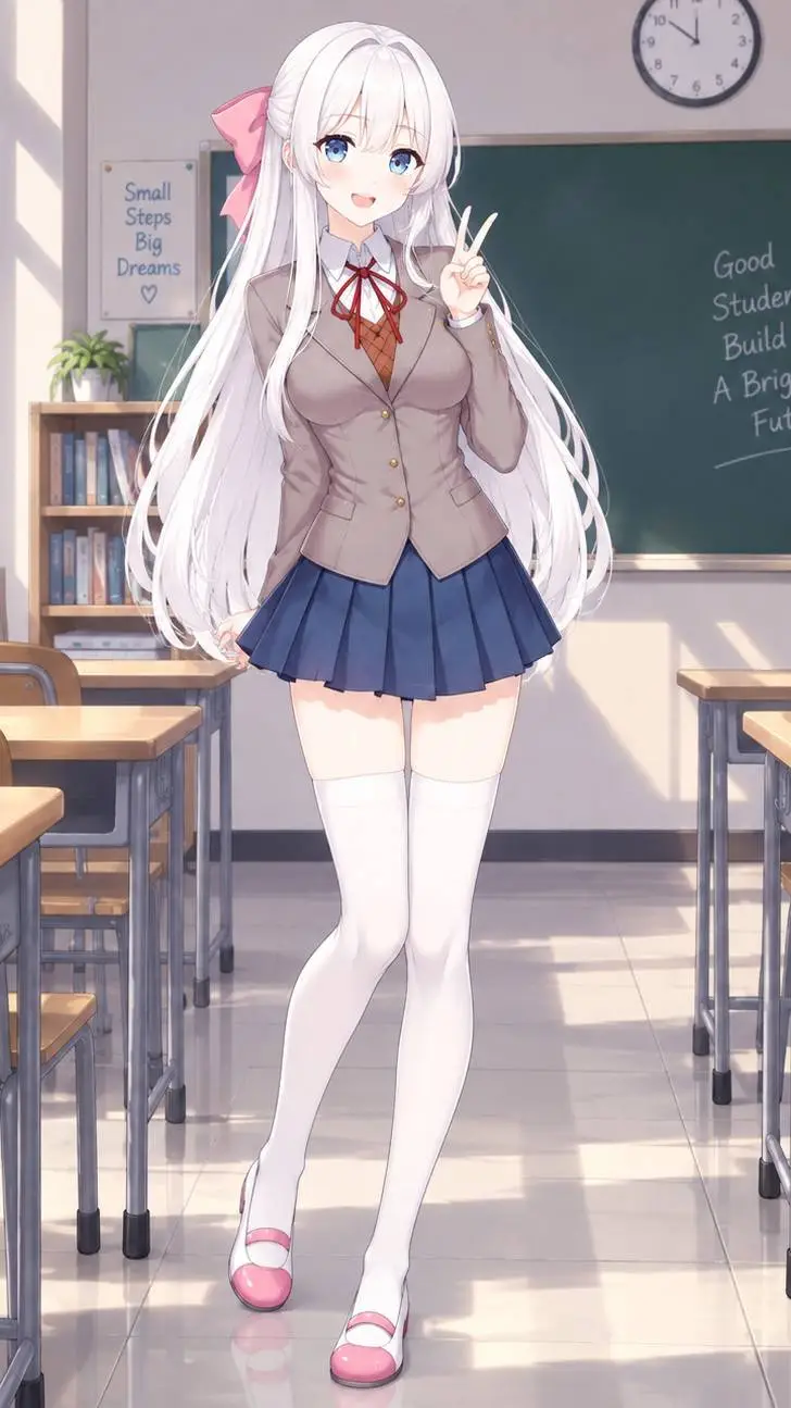ai character: Kotonoha🤍 background