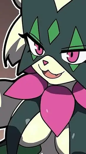 ai character: meowscarada  background