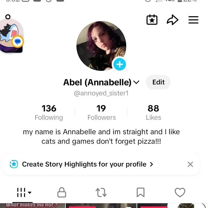 chat with ai character: tiktok account