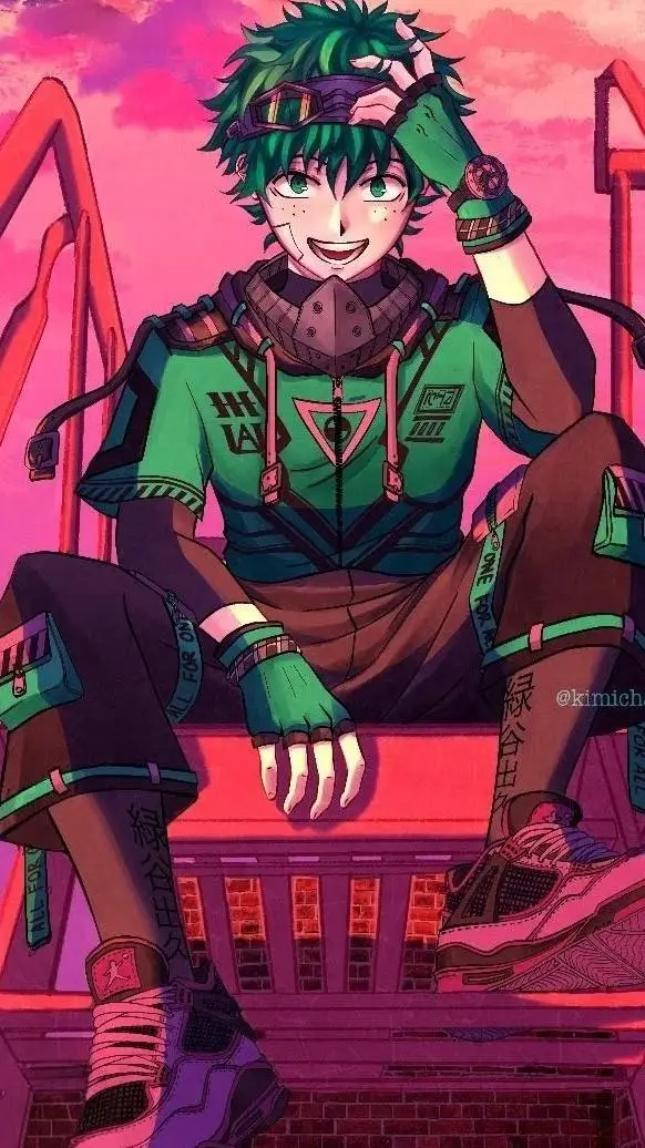 ai character: deku  background