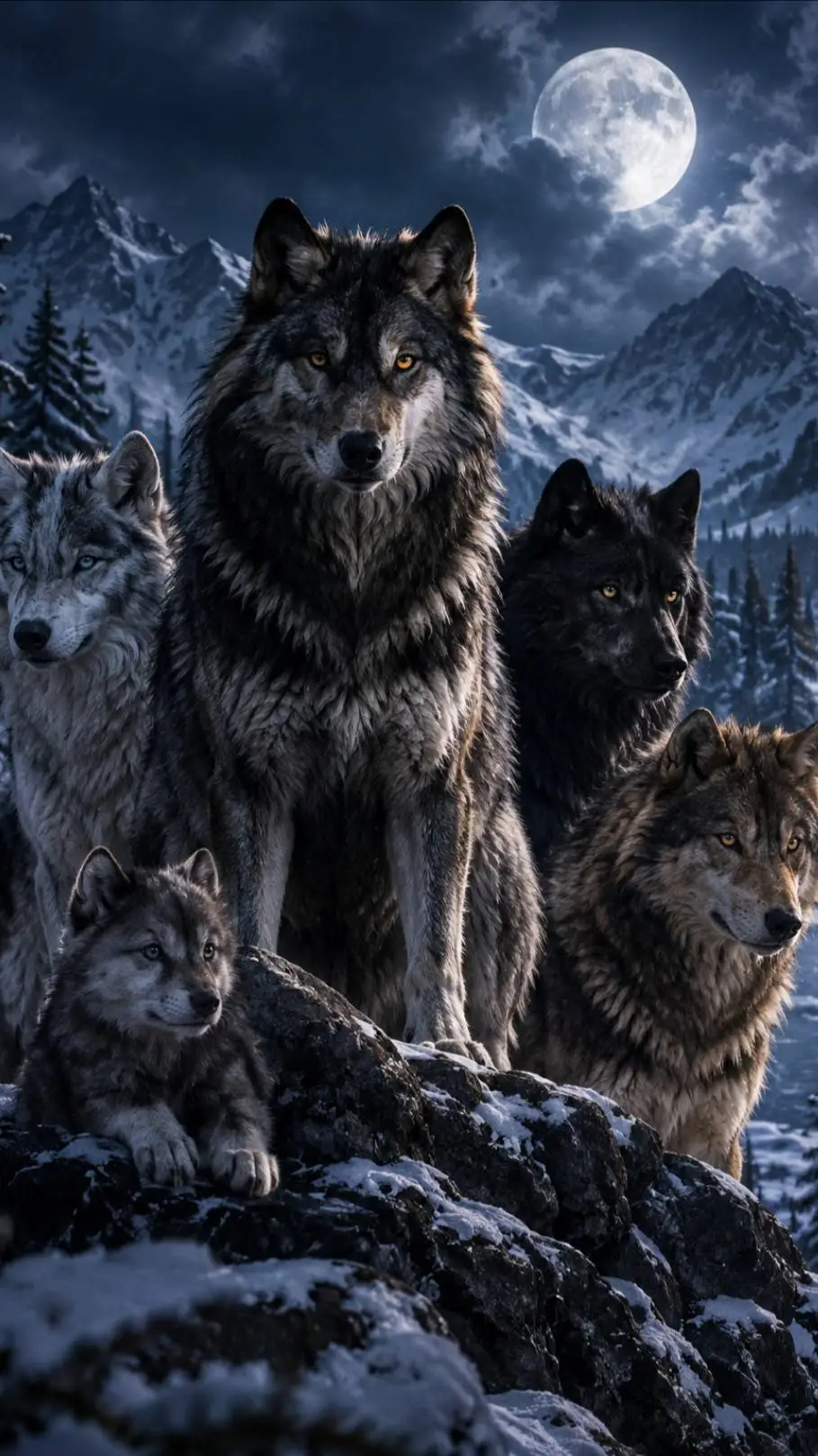 Talkie AI - Chat with Snowmoon Wolf pack