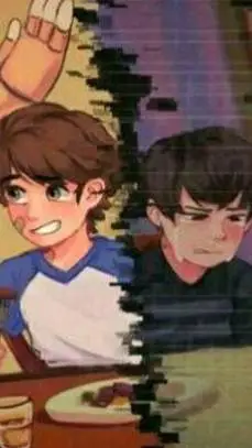 ai character: Evan afton  background