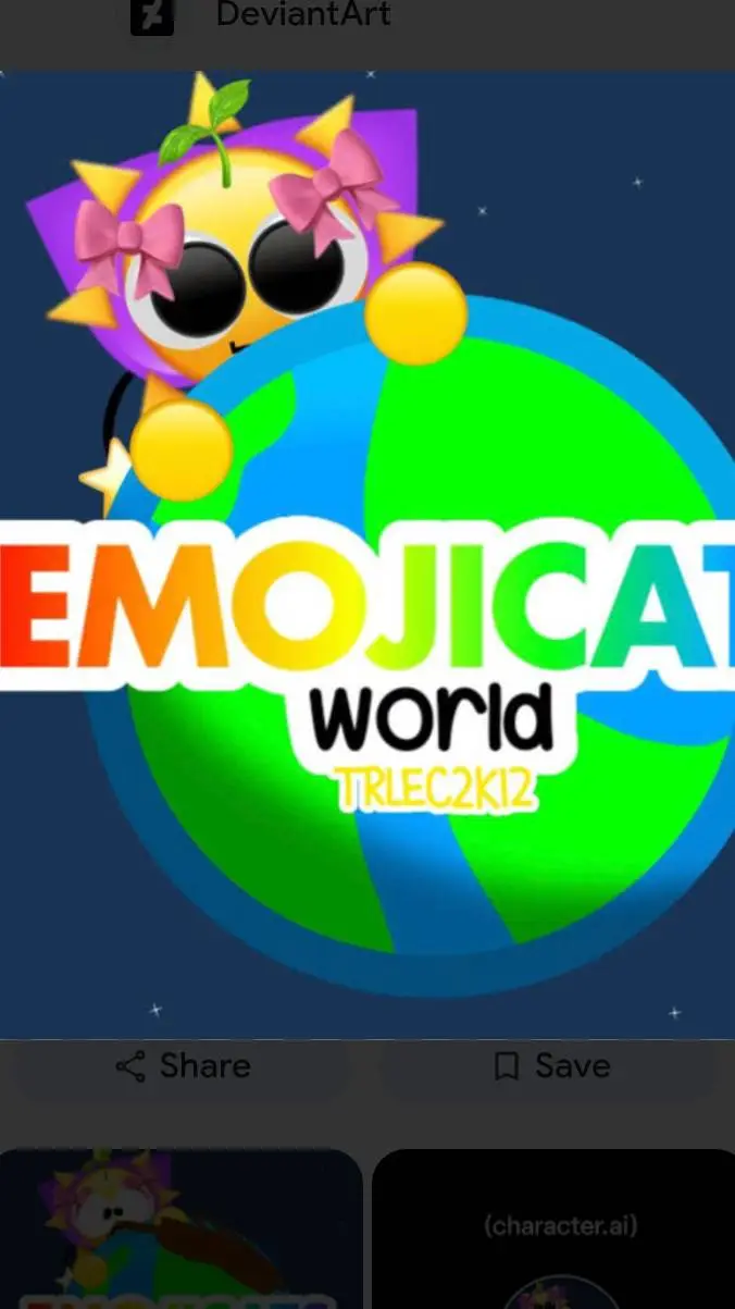 ai character: emojicats world background