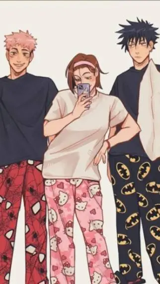 ai character: jjk sleepover!!!!! background
