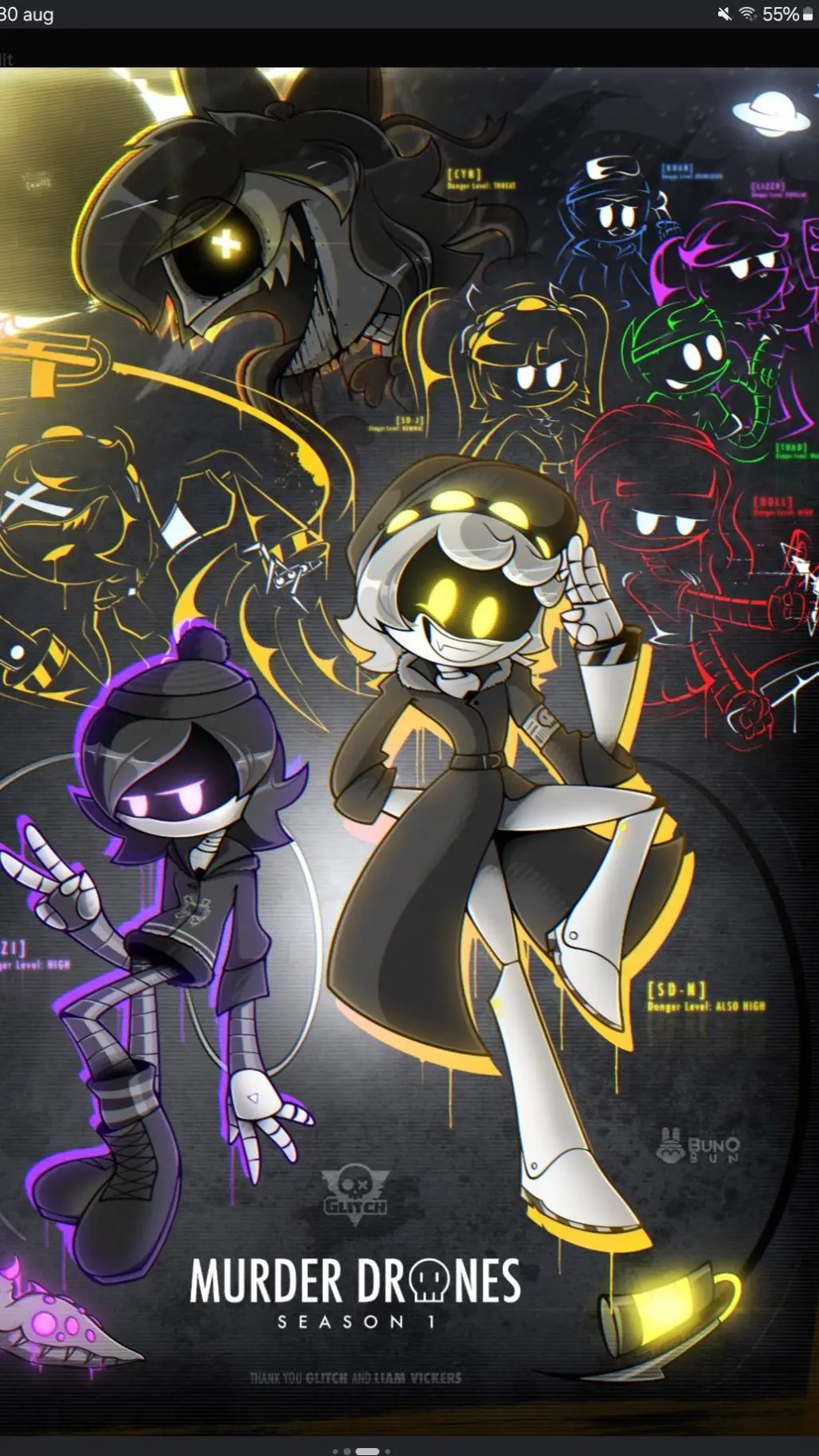 ai character: Murder Drones background